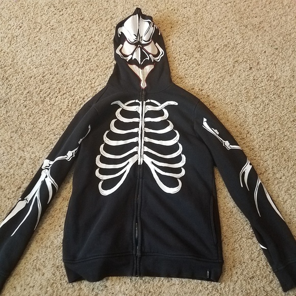 tony hawk skeleton hoodie